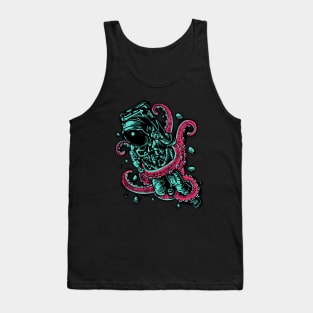 Astronaut Octopus Tank Top